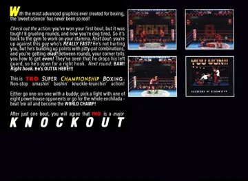 TKO Super Championship Boxing (Europe) box cover back